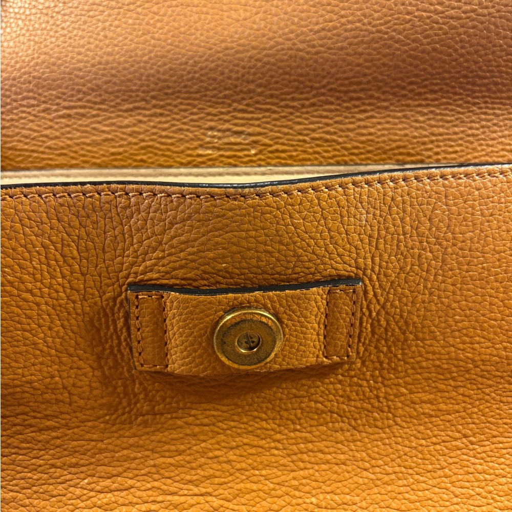 Chloe Blue, Black and Tan Shoulder Bag with Gold Accent - Picture 2 of 5